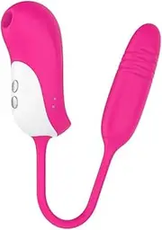 Silent Vibrating Vibrator 2 in 1 Thrusting Dildo Vibrator Masturbator Clitoris Vibrator Vibrating Love Egg Sex Toys For Women Adults