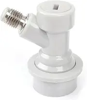 Home Brewing Beer Keg Connector Dispenser Ball Lock Keg Disconnect Liquid/Gas Connectors 1/4'' for Ball Lock Keg Swivel Nut Beer Production Accessory(Gas Thread)