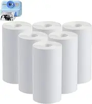 Instant Cameras Instant Print Paper, 6 Rolls Black & White Print Paper for KC02 Kids Instant Print Camera, NO-Ink HD Printing Thermal Print Paper Set - 6 Meters