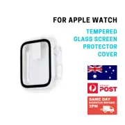 For Apple Watch Series 7 45mm Clear Full Case Tempered Glass Screen Protector