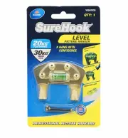 Zenith Sure Hook LEVEL PICTURE HANGER for 20kg/30kg Heavy Frame BRASS PLATED