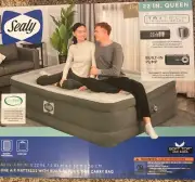 NIB Sealy 22 Inch Tritech Queen Airbed w/Built In AC Pump