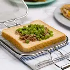 Stainless Steel Sandwich Maker Baking Mold Bread toaster Breakfast Machine s1. e
