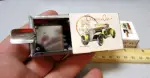vintage 1960s ashtray novelty, cool Classic Cars image on top of box, w/ box