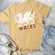 Distressed Rugby Welsh Tshirt Cymru Flag of Wales T-Shirt Unisex T-shirt