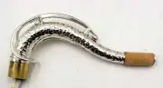 Handmade Silver plated SBA style hand hammered opper tenor saxophone nek