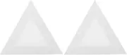 2pcs Blank Painting Canvas Stretched Canvas Frames Triangle Art Board White Canvases for Oil Painting Art Supplies for Painter
