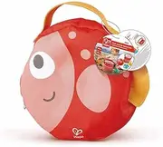 Hape Beach Toys Backpack Set with Sand Tools - Foldable Mesh Beach Bag with Summer Outdoor Play Toys for Kids - Portable Beach and Pool Play Kit