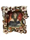 Vtg Imperial Luxe “MAISON ROUGE” Ornate Enameled Jeweled Floral Frame New!