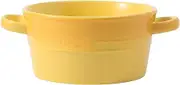 NOALED Soup Cups with Handles, Soup Bowls with Handles, Broth Cups, Porcelain Cream Soup Bowls, Ceramic Bowls, Yellow