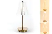 Cordless LED Table Lamp Dimmable Night Light Touch Control 3 Colour Style USB Rechargeable Flower Shade