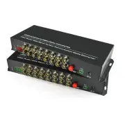 16 Video Fiber optic Media Optical Converters -FC SM 20Km for CCTV