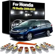 8Pcs LED Interior Map Dome Trunk Light Kit, For Honda Fit Shuttle 2009 2010 2011 2012 2013 2014 2015 Number Plate Lamp