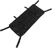 CLISPEED Camping Trolley Side Bags Oxford Mesh Shopping Pouch Garden Cart Storage Bag Folding Mesh Pocket Accessories