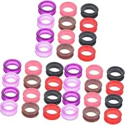 3sets Silicone Ring The Ring Rings Hair Razor for Cutting Hair Shear Thumb Inserts Scissors for Hair Cutting Pets Grooming Scissors Cover Scissor Finger Ring Inserts Barber 12pcs*3 BESPORTBLE