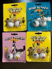4 Qualatex Marble Sets Tweety Sylvester Daffy Bugs Roadrunner Wylie Taz Yosemite