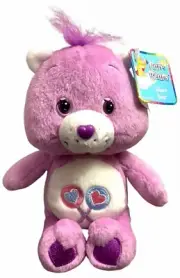 Vintage Care Bears Share Bear Plush Toy 8" 2002 TCFC Play Along Swing Tag