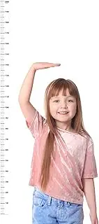 Kids Measuring Chart for Wall - Adhesive Growth Chart Measuring Height Measurement - Clear Removable Handing Ruler Waterproof Wall Sticker for Girls & Playroom