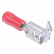 6.3mm Red Piggyback Double Crimp Connector Terminal (Pack of 100)
