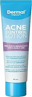 Dermal Therapy Acne Control Lotion – Best Moisturiser for Acne-Prone Skin, Oil-Free & Lightweight, Hydrates with Hyaluronic Acid & Aloe Vera, Prevents Breakouts, Balances Skin Microbiome | 85ml