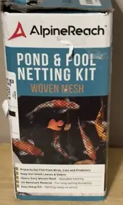 Pond Pool Net Netting Kit 14x14 3/8” Inch Heavy Duty Fine Mesh,