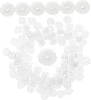 WOONEKY 100Pcs Fishing Line Stops Durable Fishing Gear Discs for Sliding Float Techniques Compact Design for Tackle Boxes Enhances Angling Experience and Success