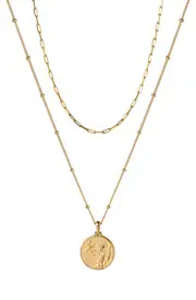 Awe Inspired Mini Athena Pendant Layered Necklace