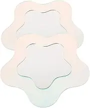 Enhance Your Space ' ' Decorative Mirrors 2pcs Magnetic Mirrors Small Adhesive Back for Refrigerator Locker School Office