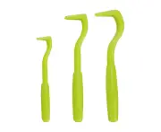 3PCS Tick Removal Tool Set Pet Dog Cat Flea Picker Twist Hook Scratching Remover - Green