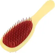 Healvian Shower Scalp Brush Hair Massager Double-sided Tooth Shampoo Brush Hair Washer Scrubber Scalp Bath Accessories Yellow Handle Pink Red Teeth