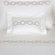Frette Links Embroidery Boudoir Sham