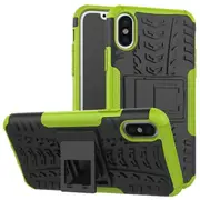 MCC Heavy Duty iPhone Xs X Shockproof Case Cover Tough Skin for Apple 10 [Green]