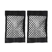 HD 2pcs Car Trunk Interior Bag Mesh Net Rear Seat Storage Bag Holder