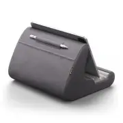 Tablet Stand, Pillow Holder - Soft Pad for Bed, Lap Dock With Stylus Dark Grey