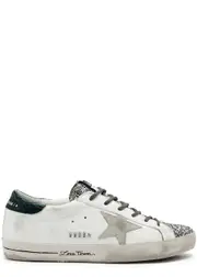 Golden Goose Superstar Distressed Leather Sneakers - White - 2 2