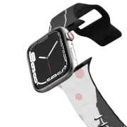 Apple Watch Series 7-9 (41mm) Impact Band Geometrical black white pink abstract shapes pattern