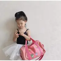 在飛比找ETMall東森購物網優惠-韓國ins兒童女孩公主小熊舞蹈包