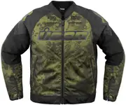Icon Overlord3 Magnacross, textile jacket , color: Green/Black , size: L