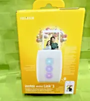 NEW Fujifilm Instax mini Link 3 Clay White Lightweight Smartphone Printer FreeSH