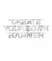 Silver Foil Create-Your-Own Letter Banner
