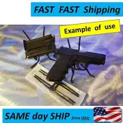 Gun Display Rack Holders - Wall Mountable - Pistol Display - Showcase Gadget