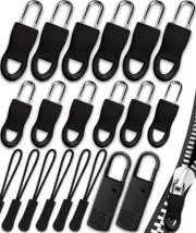Zipper Pull, Universal Zipper Pull Replacement Kit, Removable Zipper Pulls Ta...