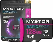 [Mystor] Micro SD Memory Card for Samsung A16, A24, A34, A15, A25, A35, A55, A14, A26, A36, A56, A04, A05, A06 Micro SD Card for Samsung Phone Memory MicroSD UHS-1 U3 V30 (128GB MicroSD RapdiEdge)