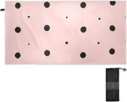 Black Irregular Dots Low Profile Entrance Mat 31" x 70" Non Slip Rubber and Washable Doormat Washable Entryway Rugs for Front Back Door and Entryway