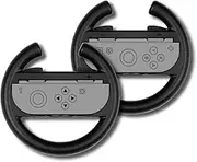Konix Paar Lenkräder für Joy-Con-Controller der Nintendo Switch 2 - Schwarz