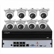 Dahua 4k 8ch POE CCTV System, 8MP Starlight Wizsense IP Camera IR Mic SMD Lot(IPC-HDW2841TM-S 2.8MM+NVR4108HS-8P-4KS3)