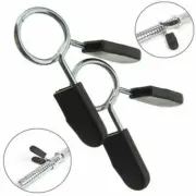 2 x 25mm Standard Gym Barbell Weight Bar Dumbbell Lock Clamp Spring Collar Clips