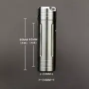 Titanium Alloy Waterproof Case EDC Portable Pill Medicine Capsule Storage Tools