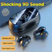 Bluetooth 5.3 Earbuds Ear Clip Bone Conduction Headphones Sport Headset Wireless