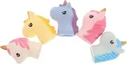 Toddmomy 5pcs Unicorn Finger Puppets Lifelike Animal for Puppet Shows Storytelling Role Play Easy to Operate Party Favors